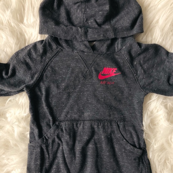 Heather Grey Nike Hooded Tunic - Picture 2 of 4